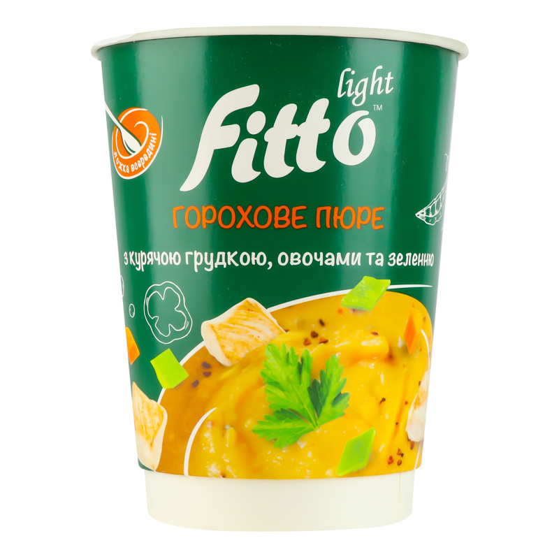 Пюре горохове миттєвого приготування з курячою грудкою Fitto light ст