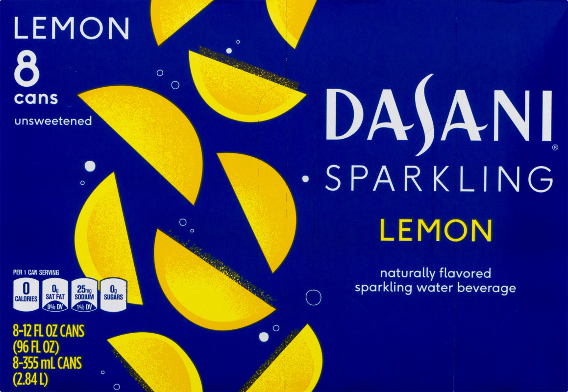 Dasani Sparkling Lemon Naturally Flavored Sparkling Water Beverage 8