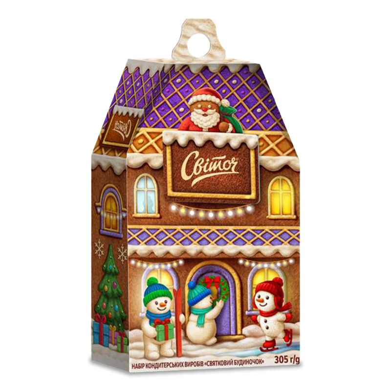 Набір кондитерських виробів Святковий будинок 305г Світоч