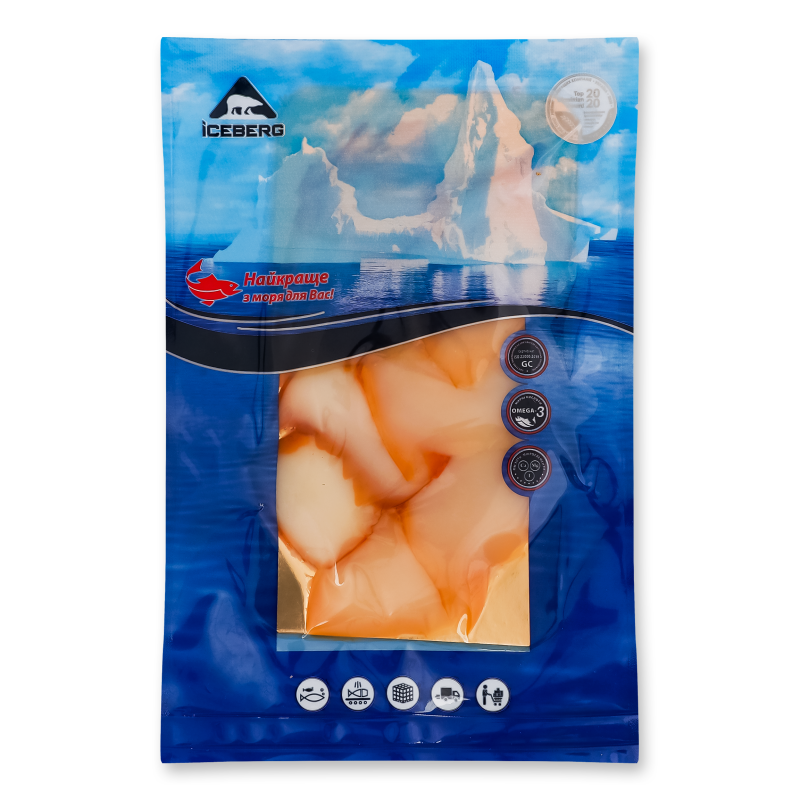 Кальмар скибки х/к 100г в/у Iceberg