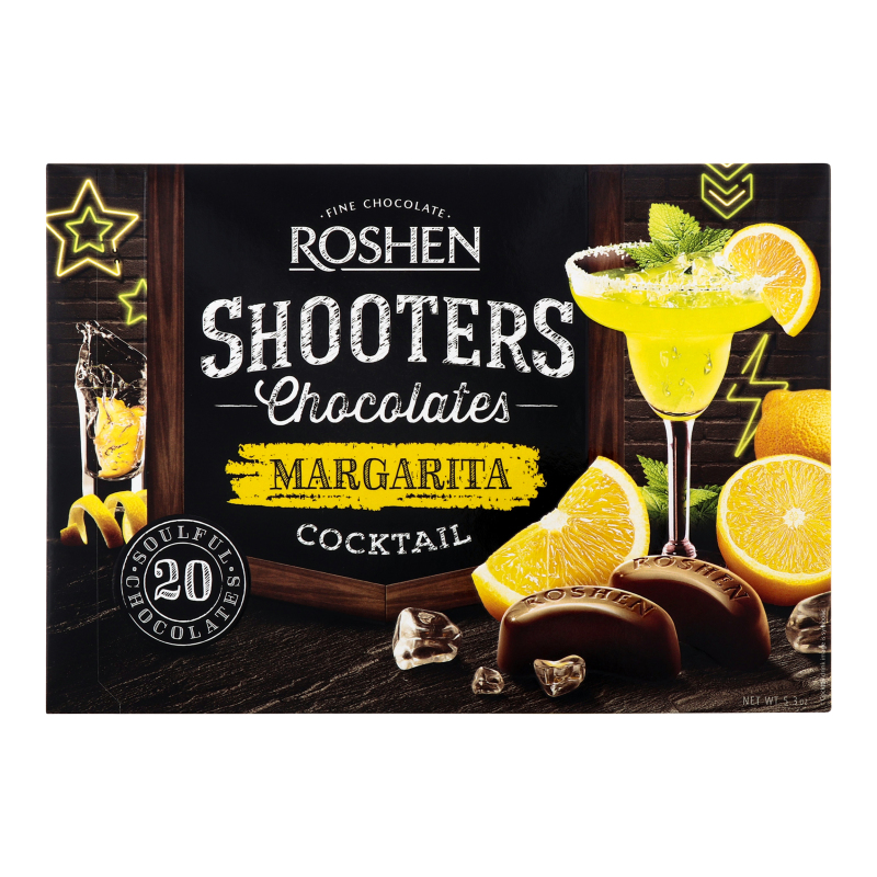 Цукерки шоколадні Margarita coctail Shooters Roshen к/у