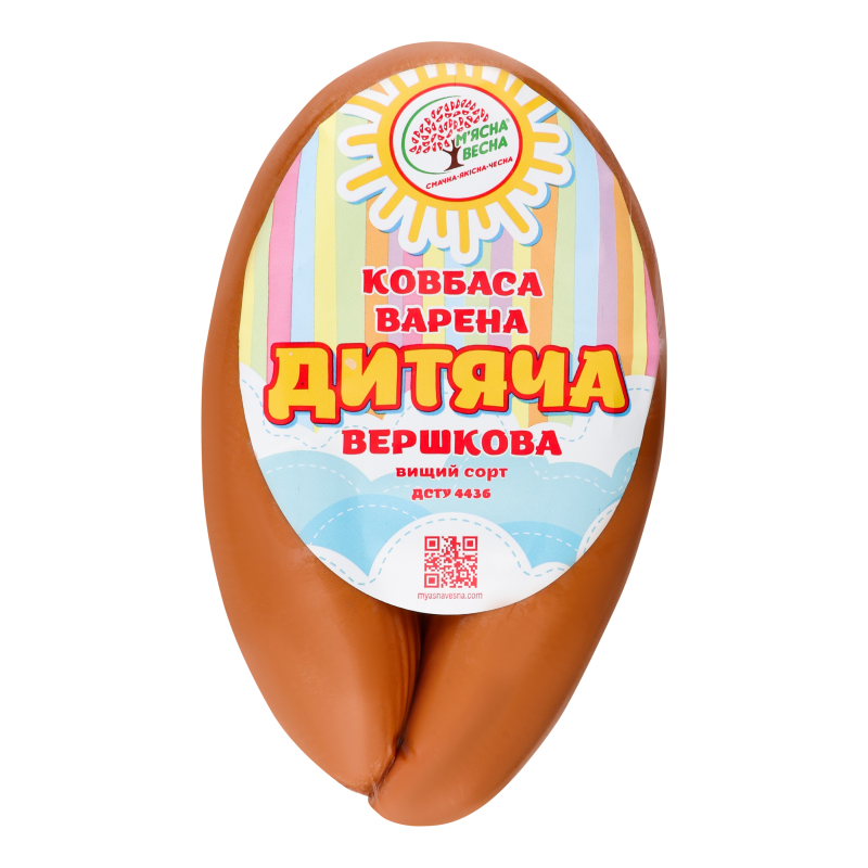 Ковбаса варена Дитяча Вершкова М'ясна весна кг