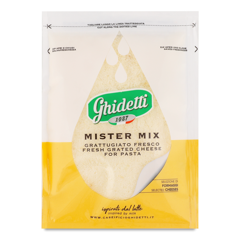 Сир Містер Мікс 35% тертий 100г Ghidetti