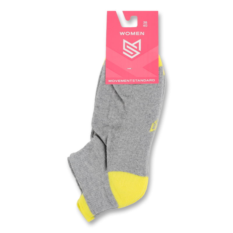 Шкарпетки жіночі сіро-жовті махрова стопа р.36-40 M0104S МувментСтандарт