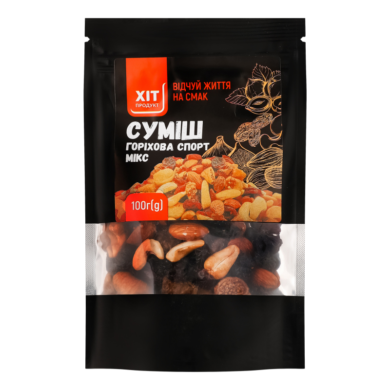 Суміш горіхова Спорт мікс Хіт продукт д/п