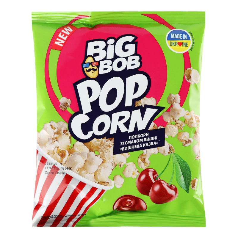 Попкорн со вкусом вишни Вишнёвая сказка Big Bob м/у 25г Big Bob
