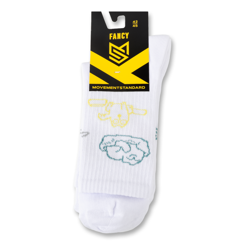 Шкарпетки чоловічі Fancy Cats білі р.42-45 MovementStandard