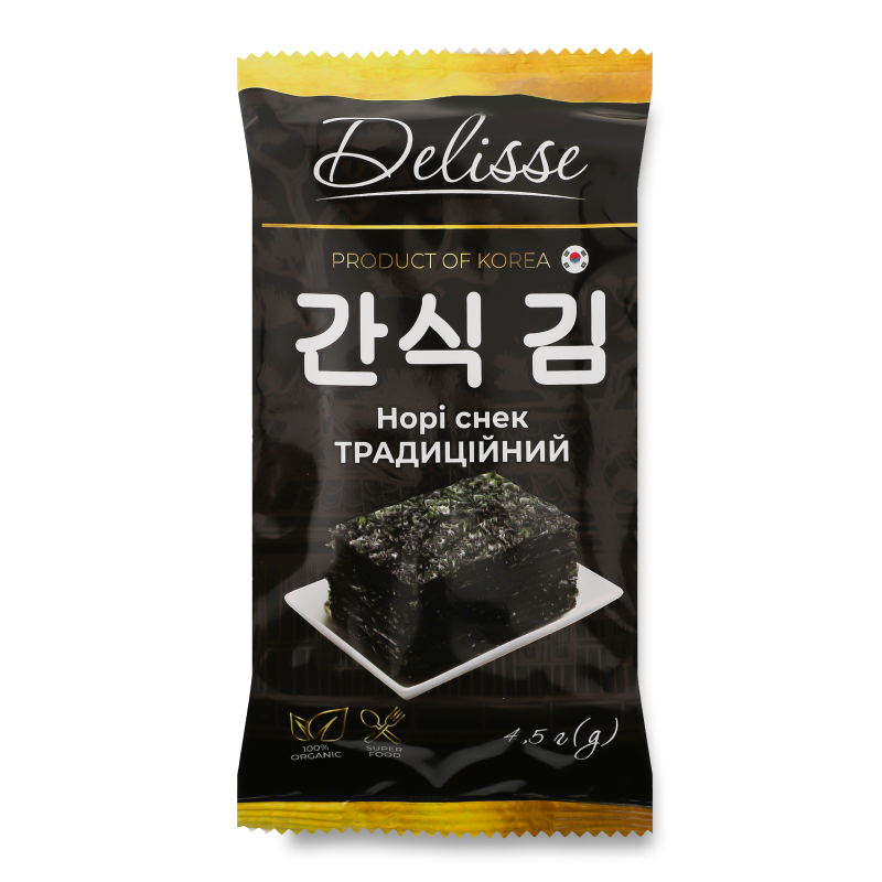 Норі-снек Традиційний 4,5г Delisse