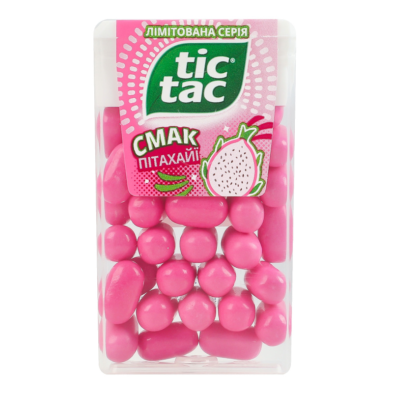 Драже со вкусом питахайи Лимитированная серия Tic Tac п/у 18г Tic