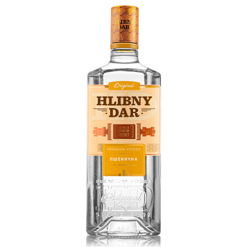Горілка Пшенична 40% 0,5л Hlibny Dar