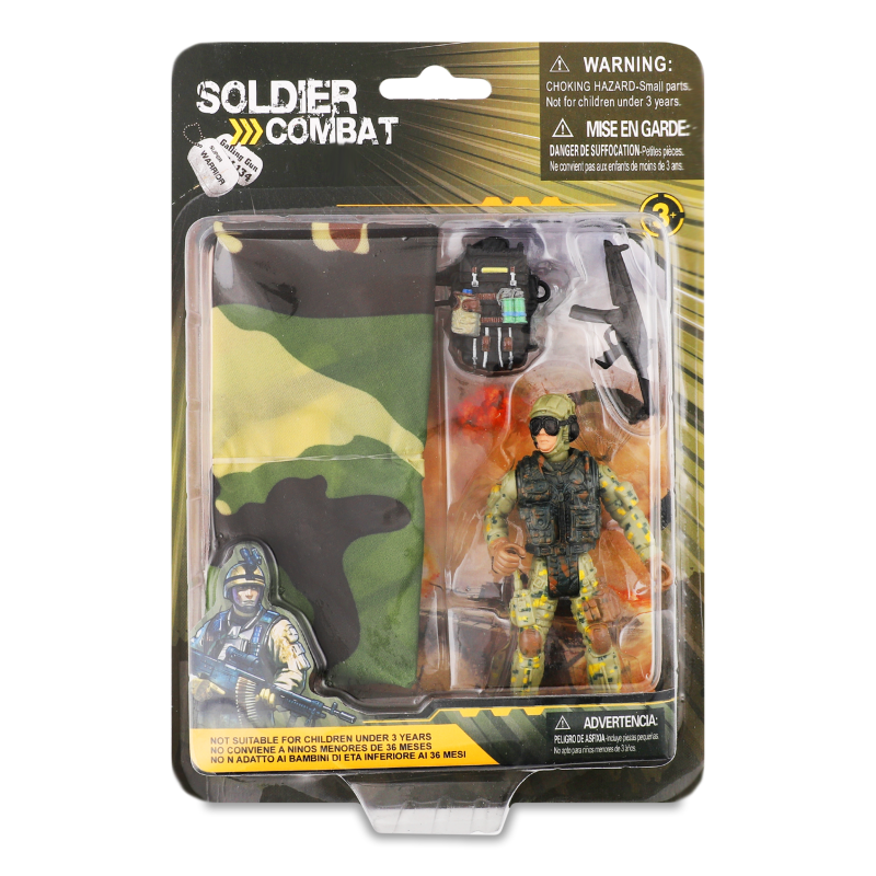 Набір іграшковий Солдат з парашутом 16*23см QT240410041