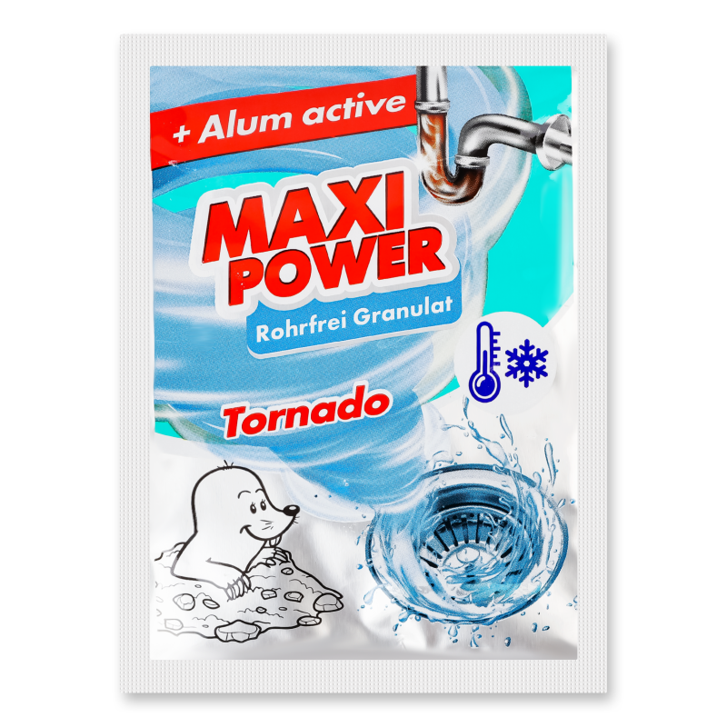 Засіб д/чищення каналізаційних труб з холодню водою 80г Максі Пауер