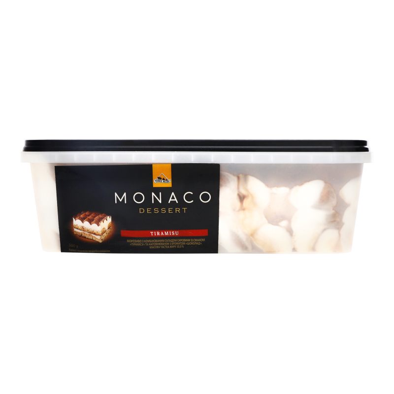 Морозиво 10% Tiramisu Monaco Dessert Three bears п/у