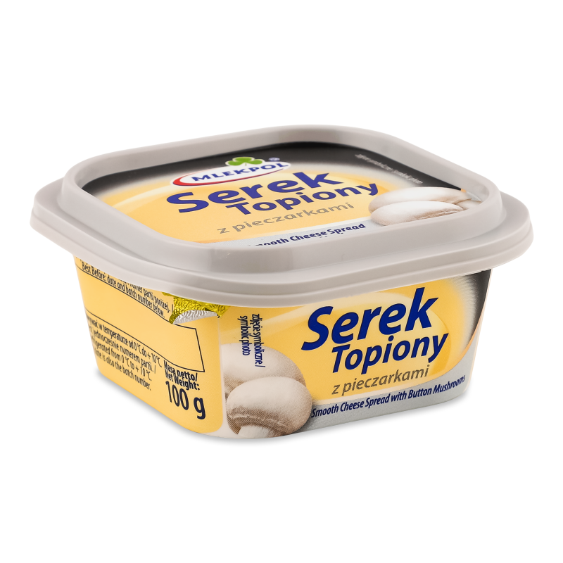 Сир плавлений з грибами 27% 100г Mlekpol