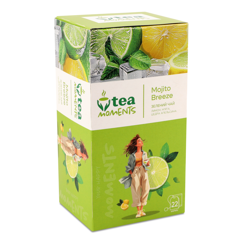 Чай Mojito Breeze зелений 22*1,6г Tea Moments