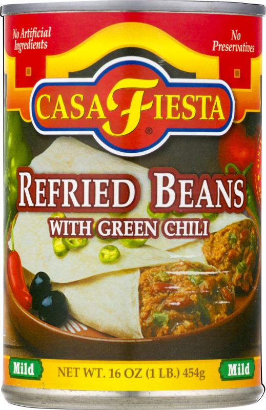 Casa Fiesta Refried Beans With Green Chili Mild Casa Fiesta(17600088048