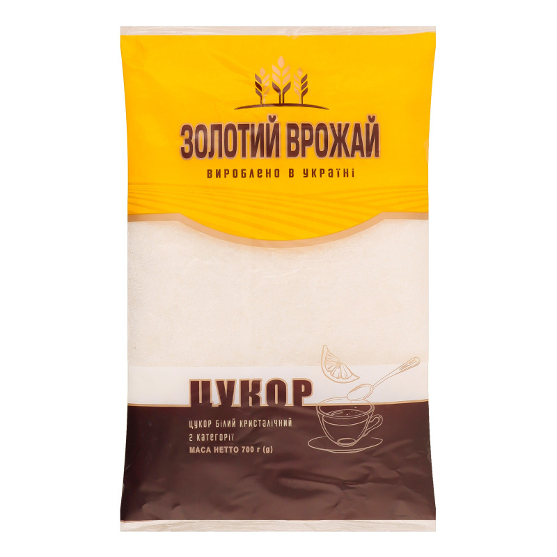 Цукор білий кристалічний Золотий врожай м/у