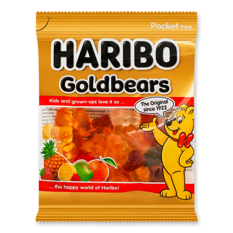 Цукерки жувальні Золоті ведмедики 80г Haribo