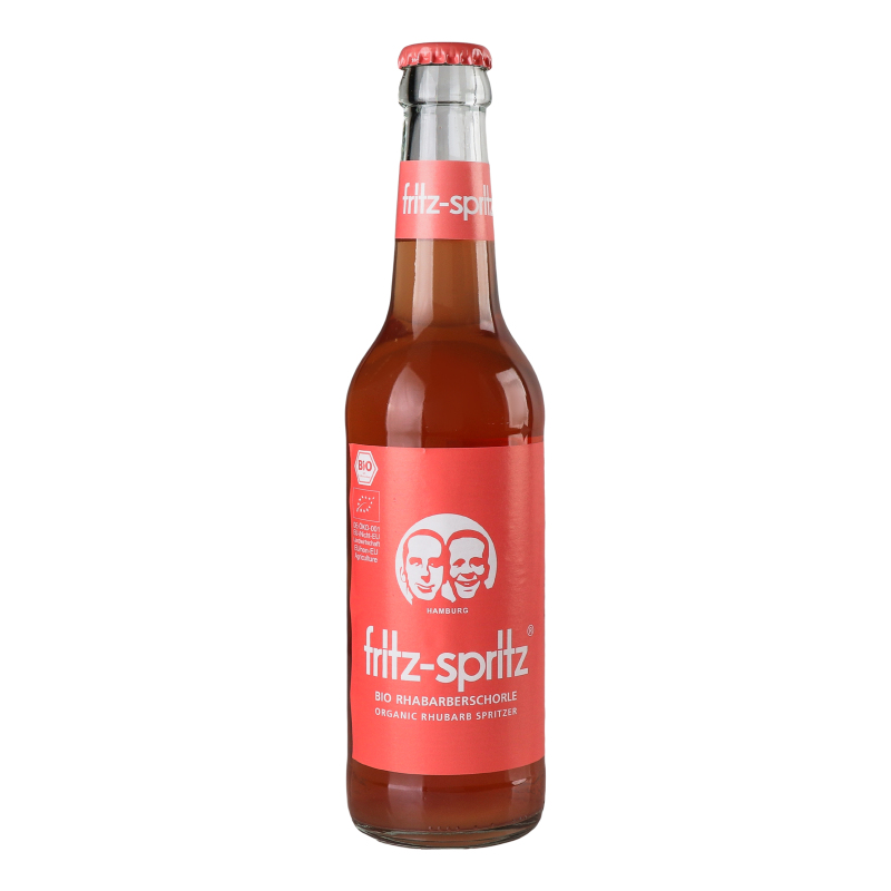 Напій безалкогольний газований Bio rhabarberschorle Fritz-spritz с/пл