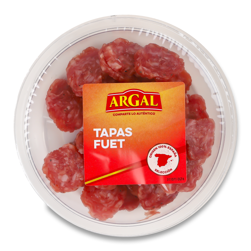 Ковбаса Tapas Fuet Extra с/в 80г нарізка газ/уп Argal
