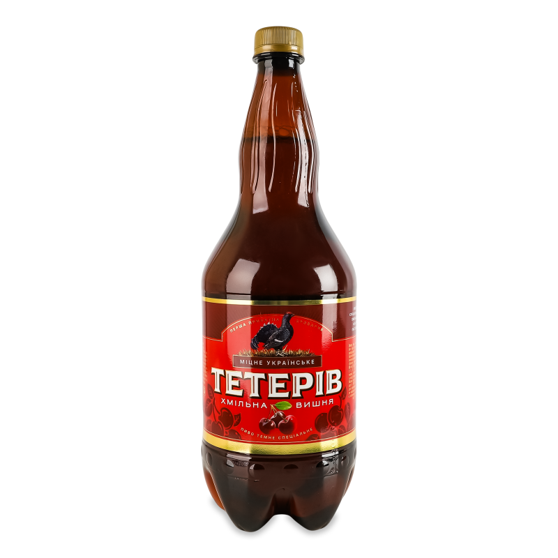 Пиво спеціальне Тетерів Хмільна вишня 7% 1,2л пет ППБ