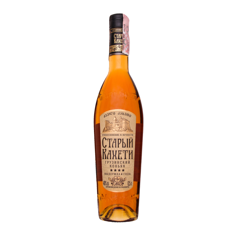 Коньяк ктв старый кахети 4x0.5л (Грузия) (4860013080521)