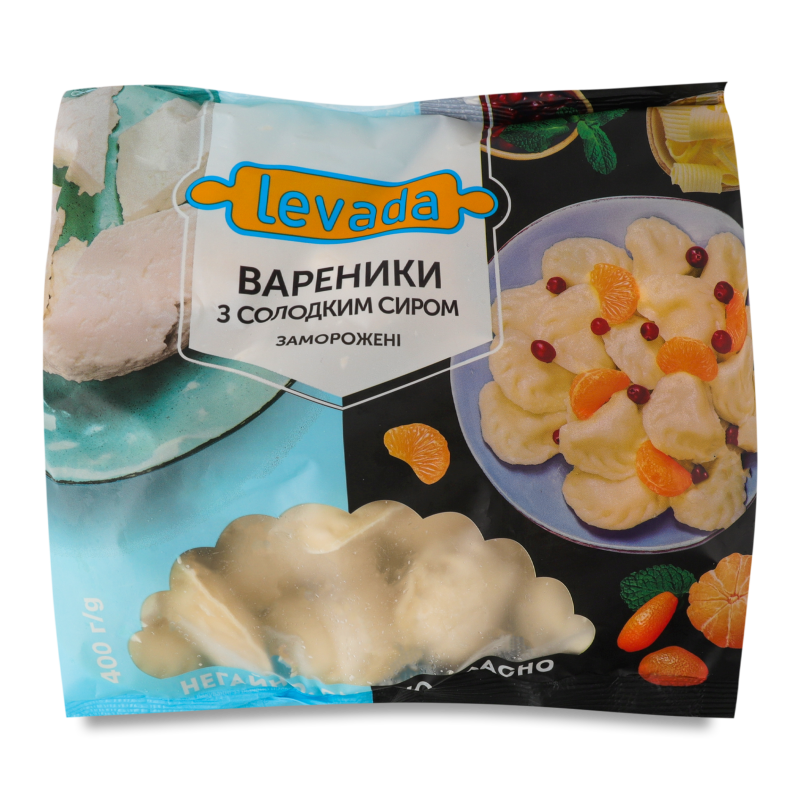 Вареники з солодким сиром 400г Левада
