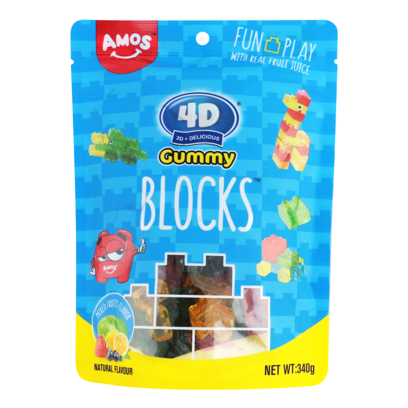 Цукерки желейні 4D Blocks Amos д/п
