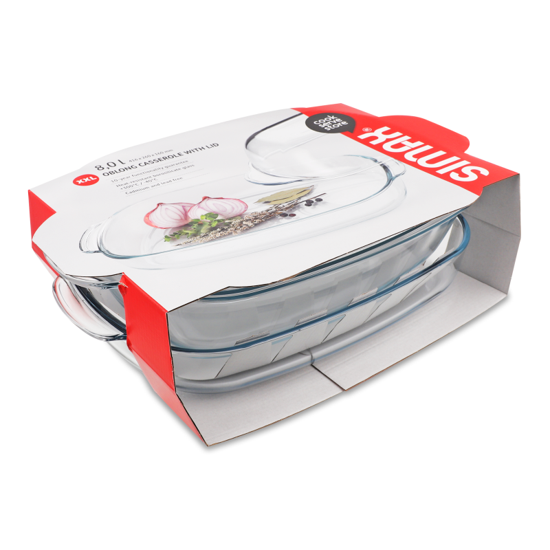 Форма д/птиці скляна овал 8л арт7296/7306 Сімакс