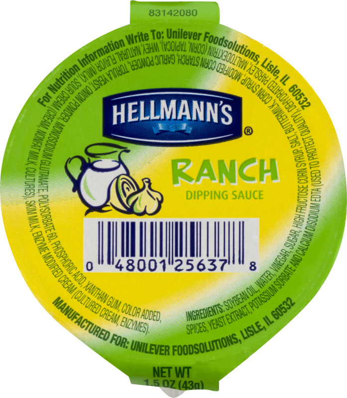 Hellmann's Ranch Dipping Sauce Hellmann's(48001256378) customers