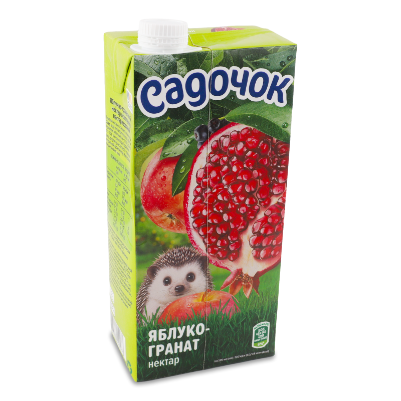 Нектар яблучно-гранатовий 0,95л т/п з кришкою Садочок