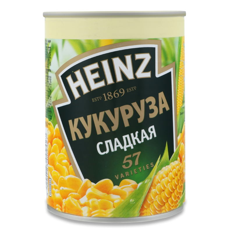 Кукурудза цукрова 400г ж/б Хайнц