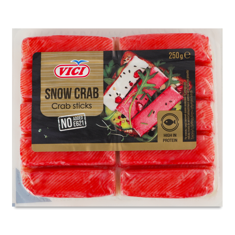 Палички крабові Snow crab 250г Vici