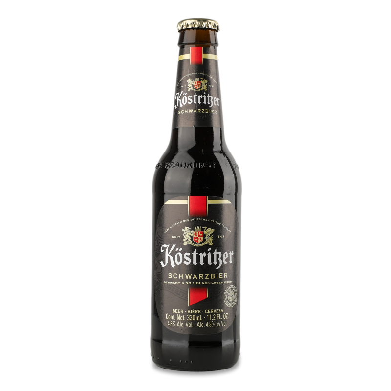 Пиво Schwarzbier темне 4,8% 0,33л скло Kostritzer