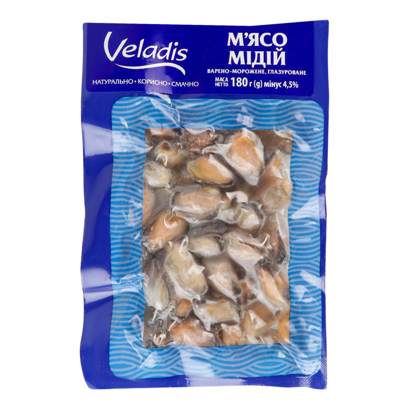 Мясо мидий глазированное Veladis в/м в/у 180г Veladis(4823097901618 ...