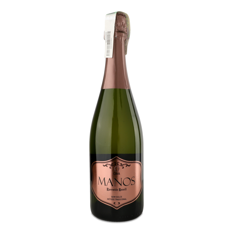 Вино ігристе Cava біле н/сухе 11,5% 0,75л Manos