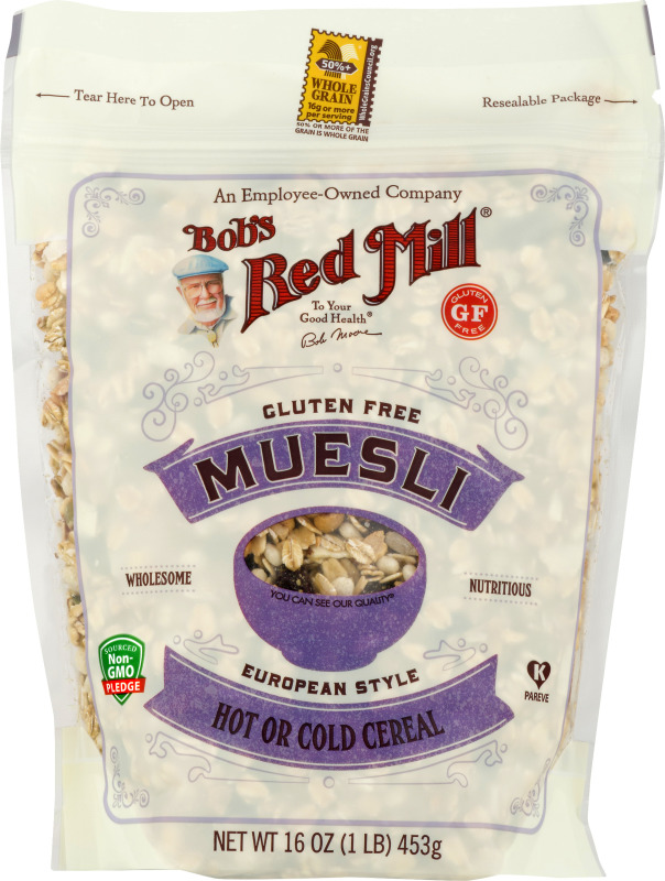 Bob's Red Mill Gluten Free Muesli Hot Or Cold Cereal European Style Bob