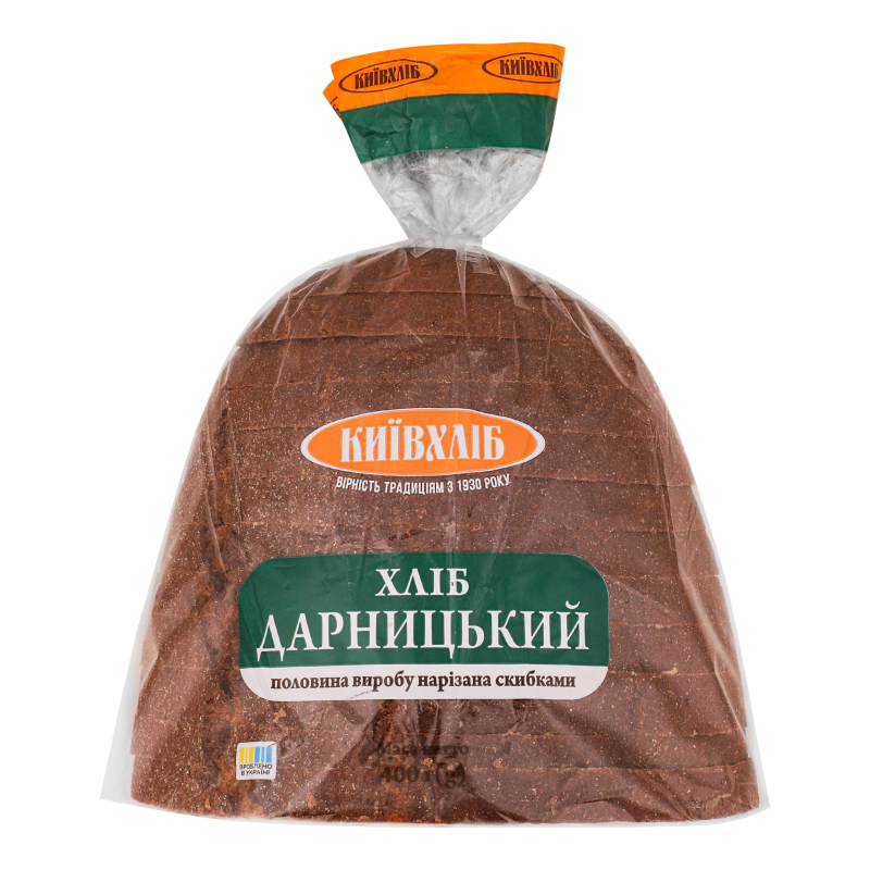 Хліб половинка в нарізці Дарницький Київхліб м/у