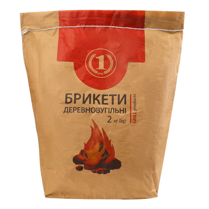 Брикеты древесноугольные ТМ "1" 2кг ТМ "1"(4823096509709): купить в ...
