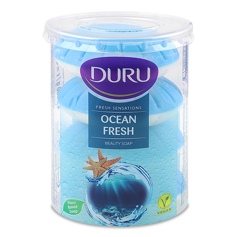 Мило Fresh Sensations Океанський бриз 4*100г тубус Duru