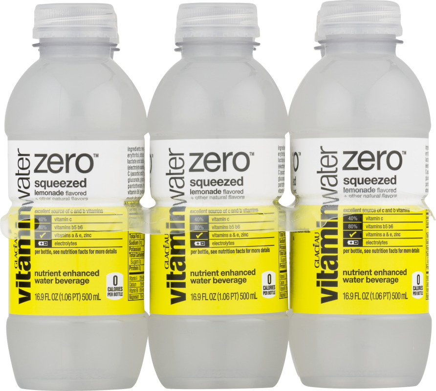vitaminwater Zero Nutrient Enhanced Water Beverage Squeezed Lemonade