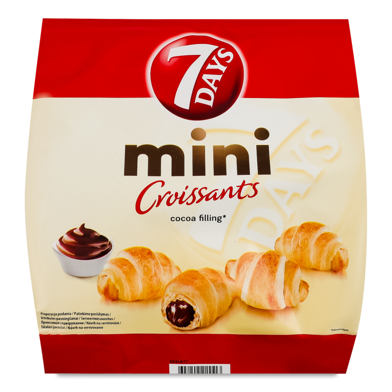 Круасан-міні з кремом какао 185г 7 днів