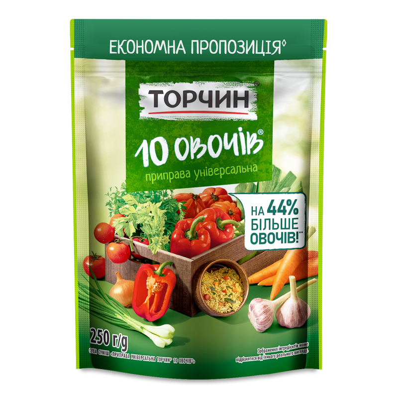 Приправа 10 овочів універсальна 250г Торчин