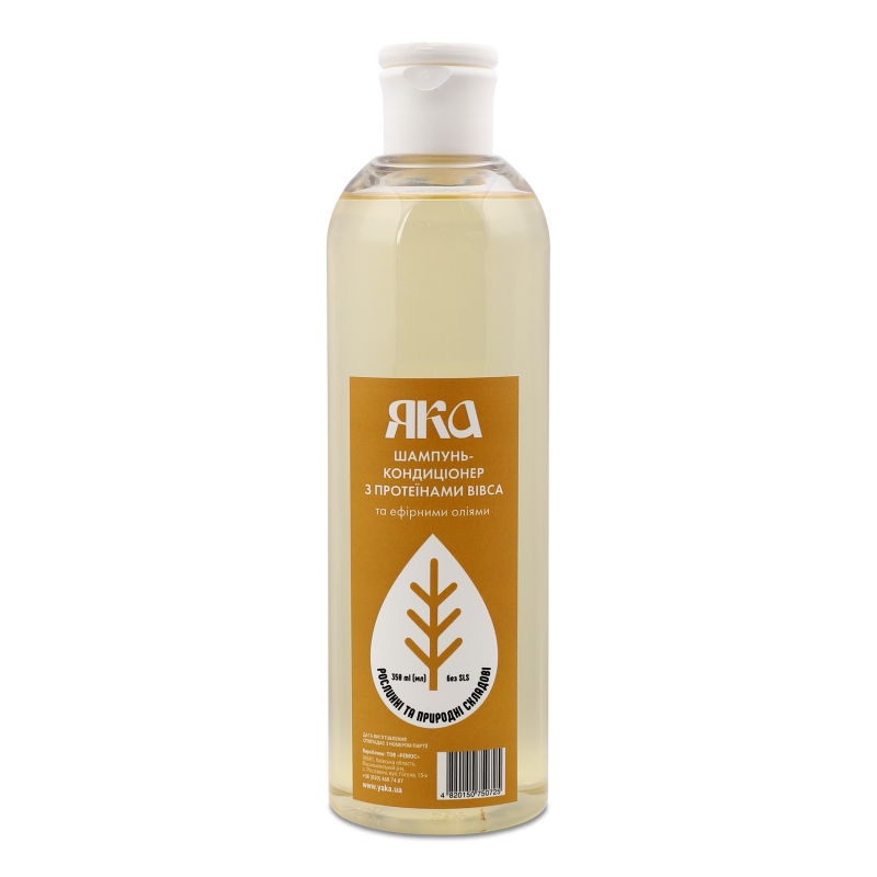 Шампунь-кондиціонер д/збільшення об”єму з протеїнами вівса 350мл з дозатором Яка
