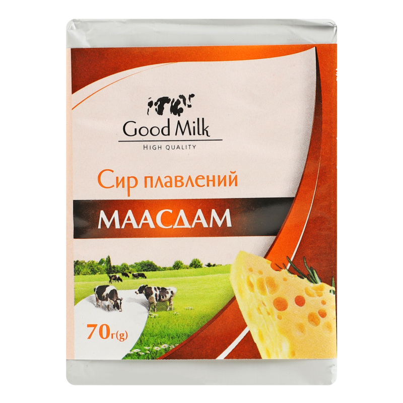 Сир плавлений 35% Маасдам Good Milk м/у