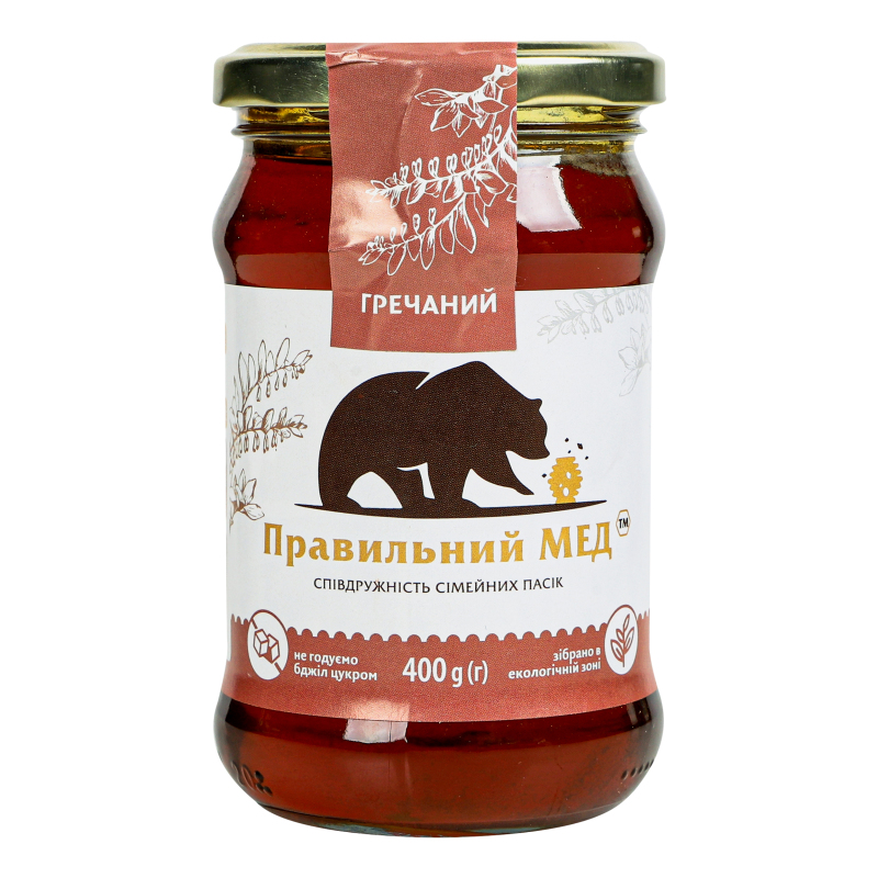 Мед Гречишный Правильний мед с/б 400г Правильний мед(24820257930048 ...