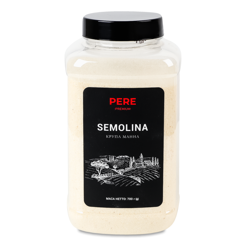 Крупа манна 700г пл/банка Пере