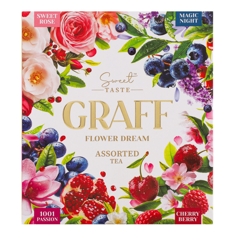 Graff Tea Набір чаю Квіткова мрія чорний та трав'яний 4види 32*1,5г Graff ...