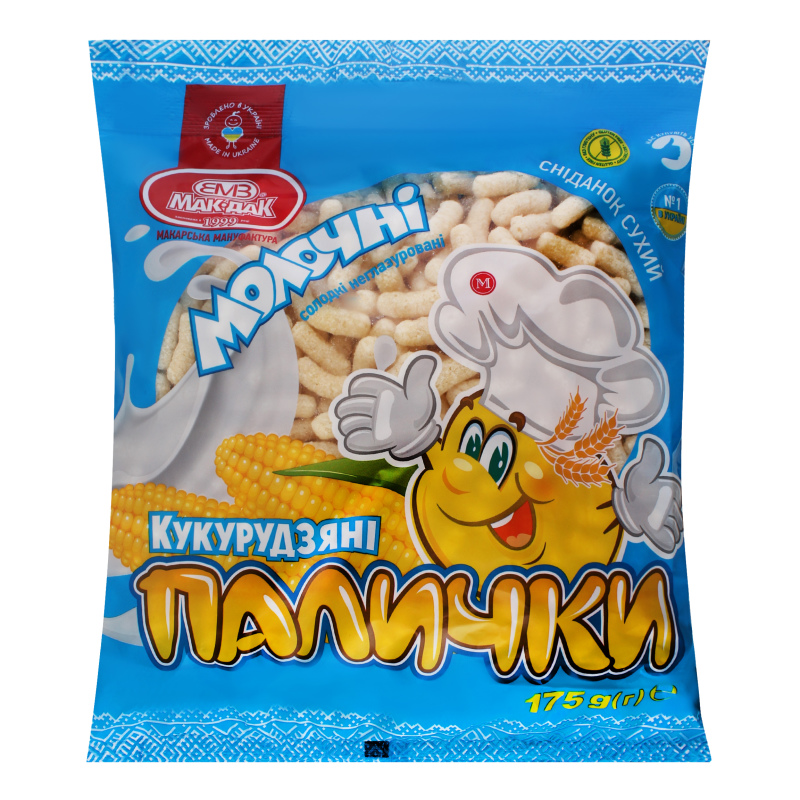 Кукурузные палочки мак-дак молочные 175г #2 (4820065920893)