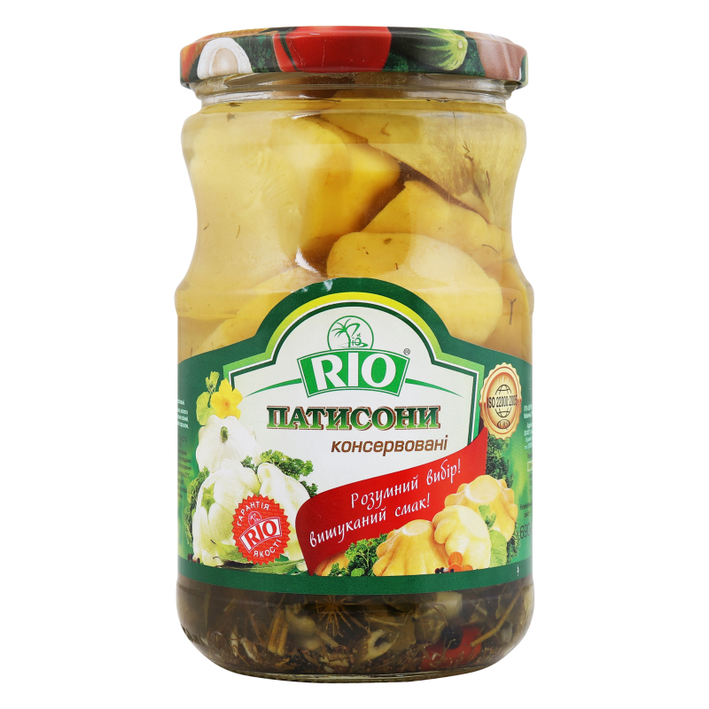 Патиссоны консервированные Rio с/б 690г Rio(4820178190084): купить в ...